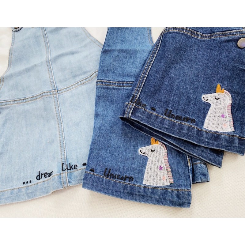 Váy yếm jean Unicorn Sugar Bear 16-40kg