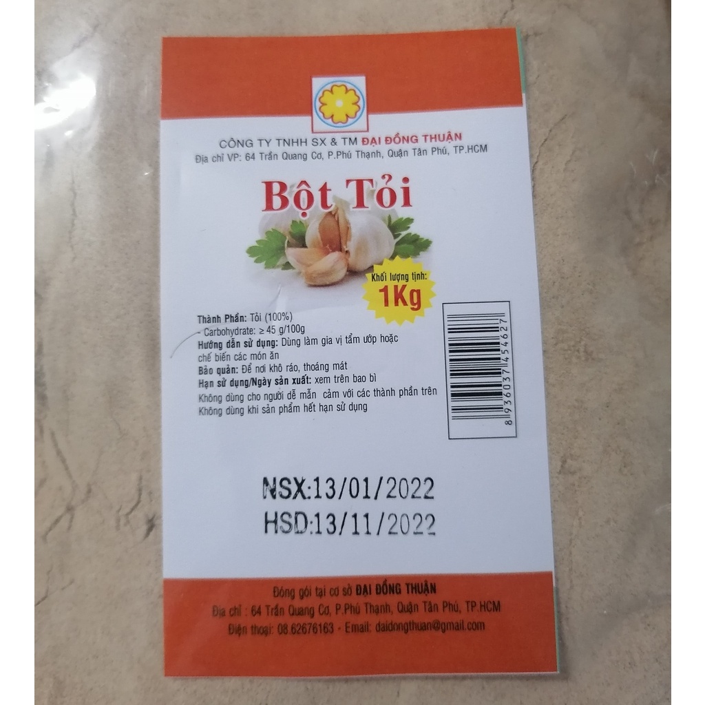 [GÓI LỚN 1Kg] BỘT TỎI [VN] ĐẠI ĐỒNG THUẬN Garlic Powder (bph-hk)