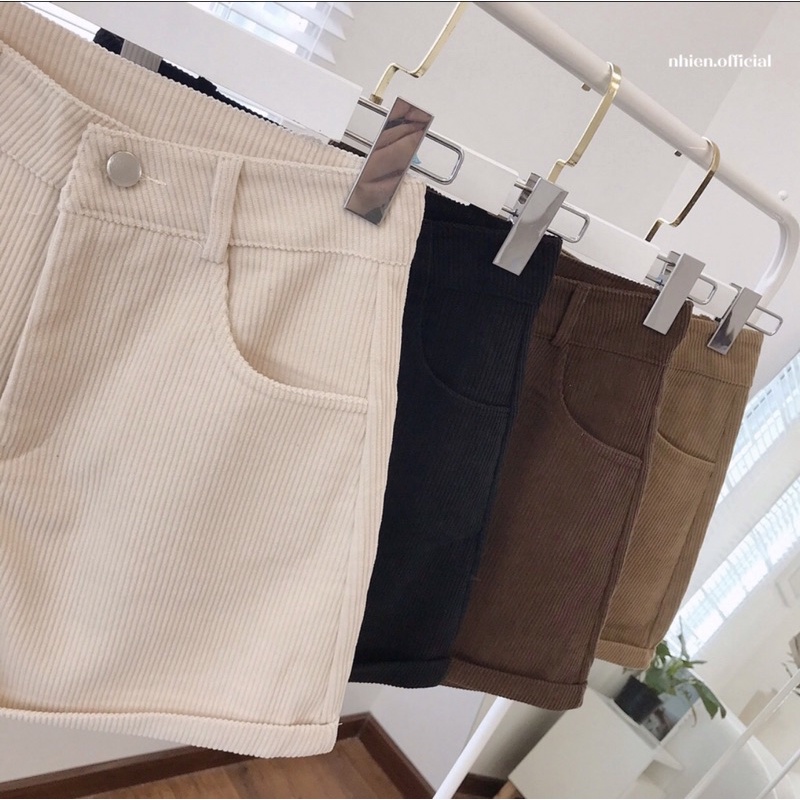 Quần sọt nhung tăm hàng Quảng Châu loại 1