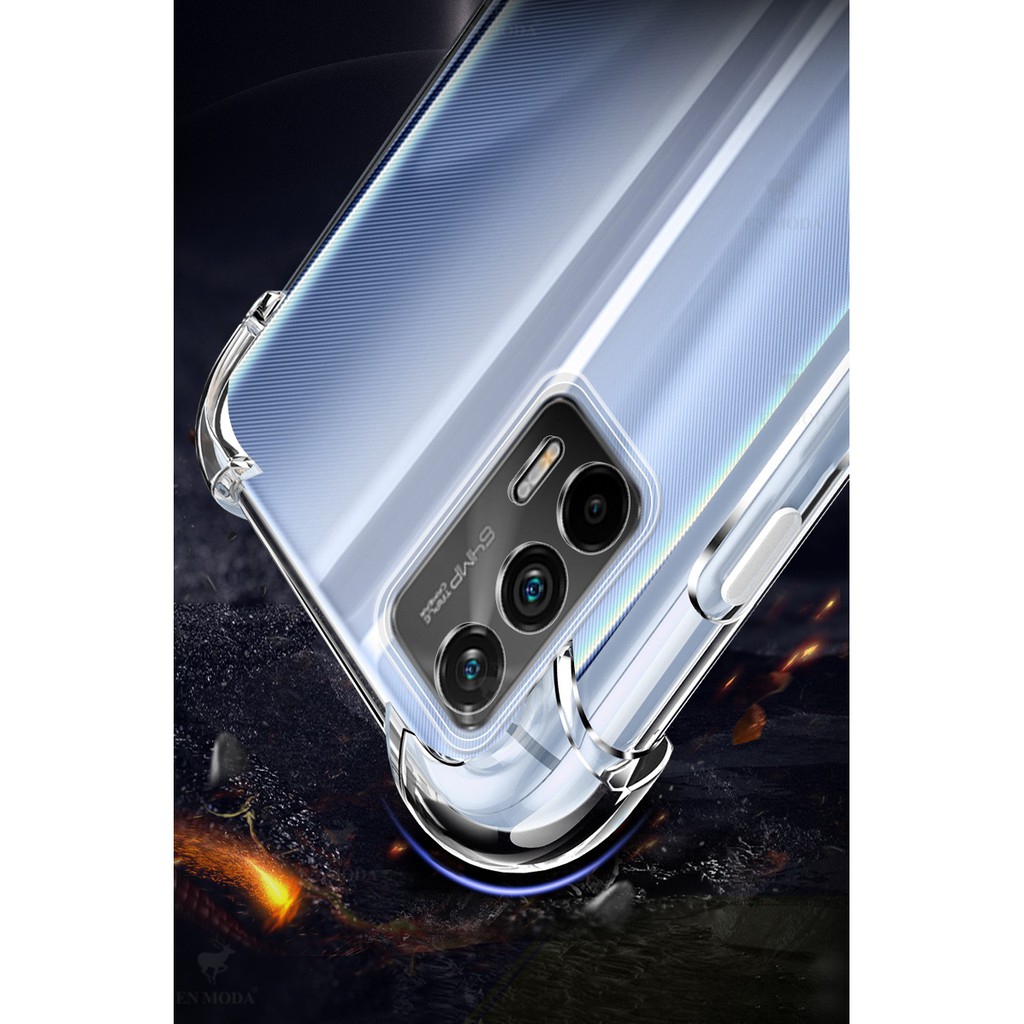 Ốp lưng Realme GT / GT Neo / Q3 Pro / GT Neo 2T / GT Neo 2 / GT Neo 3 / Q5 Pro / GT Neo 5 dẻo trong suốt lồi 4 góc