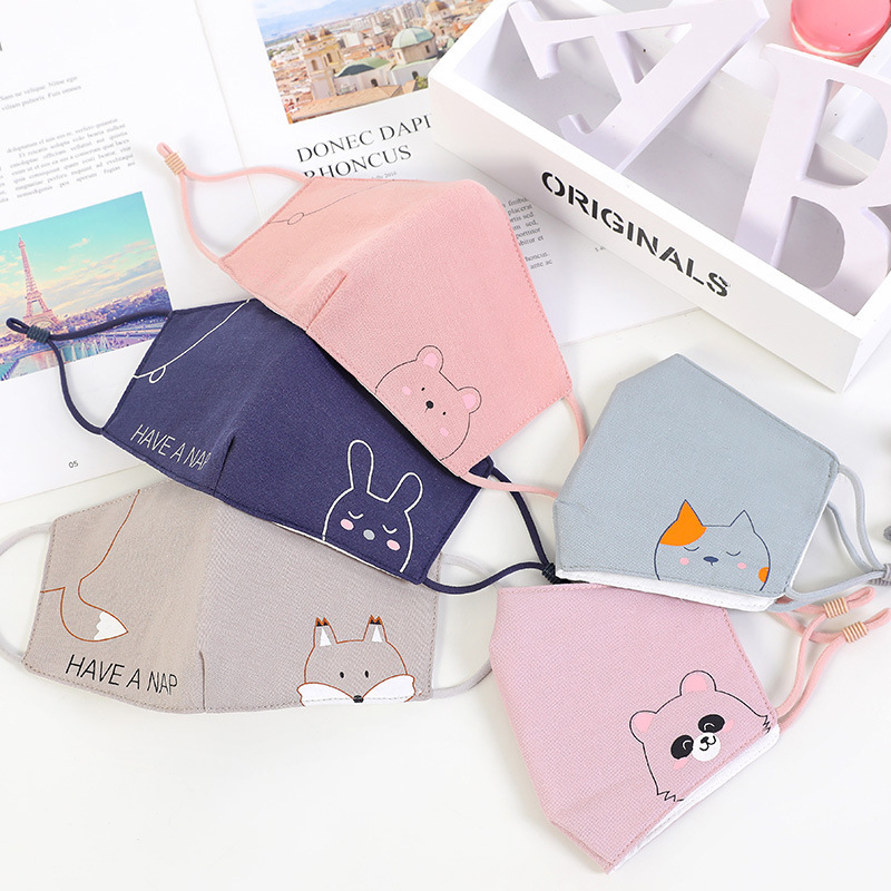 Khẩu trang cotton có thể điều chỉnh kích thước dành cho bé