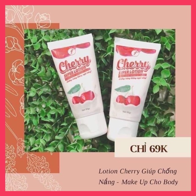 ⚡️RẺ VÔ ĐỊCH⚡️KEM TÓC TIÊN - KEM LOTION CHERRY TÓC TIÊN(giá niêm yết 69k/tuýp)