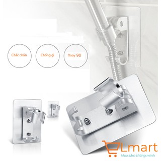 Đế cài bát sen tắm bằng nhôm cao cấp dán tường xoay 90 độ phù hợp cho tất cả các loại bát sen mẫu 1