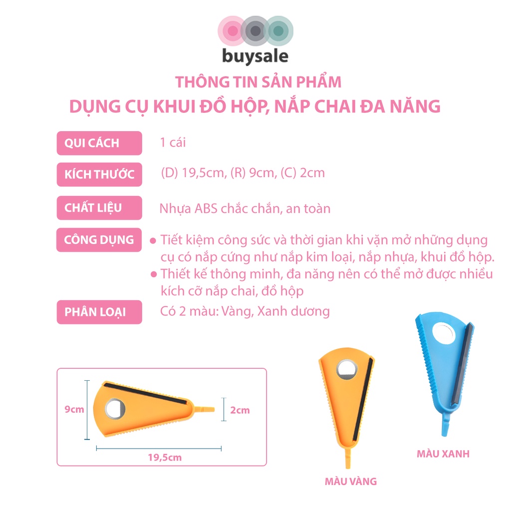 Dụng cụ đa năng dùng để khui, vặn mở thực phẩm bằng kim loại, thiếc, nước ngọt... - buysale - BSPK210