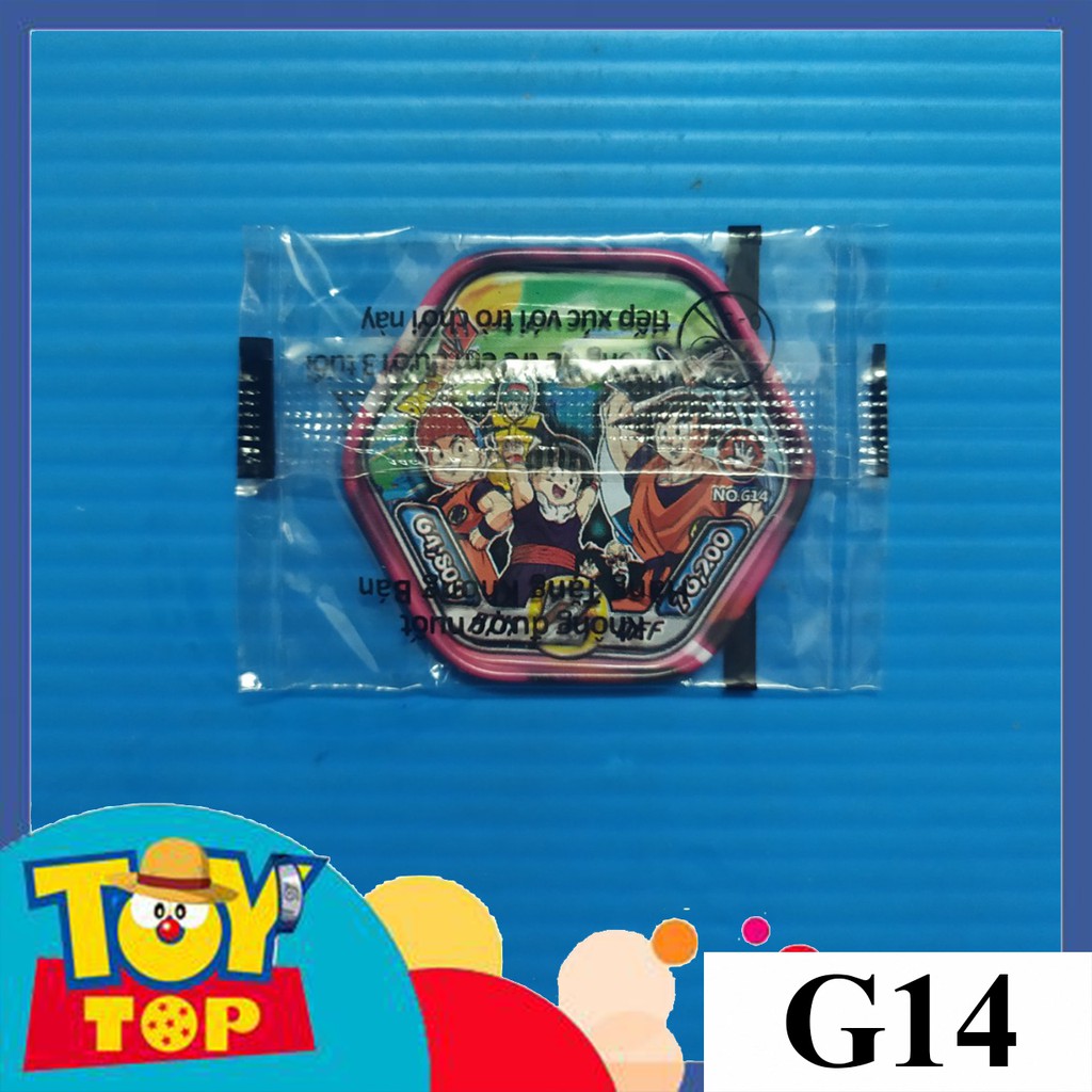 [Một thẻ] Thẻ bài Toonies Dragon Ball Z dạng xu thiếc leng keng - Thẻ nhóm / song đấu còn seal