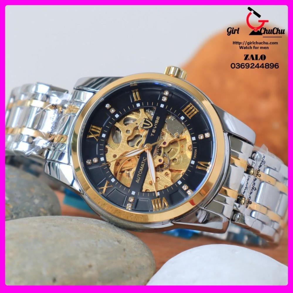 Đồng hồ cơ nam Tevise với máy cơ lộ full 2 mặt nhìn cực đẳng cấp với khả năng tích cot lâu ấn tượng [ Đồng Hồ Cơ ] | BigBuy360 - bigbuy360.vn