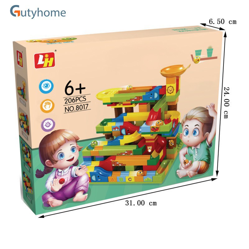 Bộ Xếp Hình Cầu Trượt Lego Thả Bi 206 Chi Tiết Cho Bé Đồ Chơi Xếp Hình Phát Triển Trí Não - GIÁ  KHUYẾN MẠI