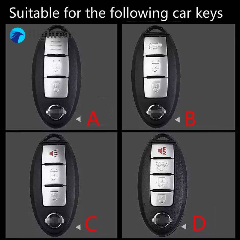 Vỏ Da Bảo Vệ Chìa Khóa Điều Khiển Từ Xa Cho Xe Hơi Nissan Almera Navara X-Trail Livina Sylphy