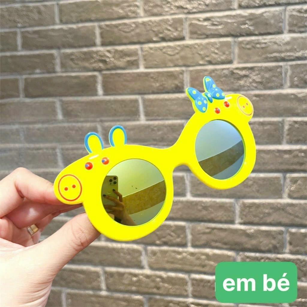 Kính râm trẻ em hình heopeppa nhiều màu đáng yêu, chống tia uv dành cho bé từ 3 đến 7 tuổi PEPPA
