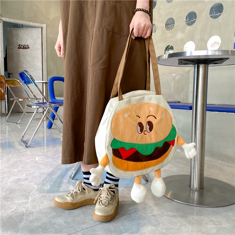 Túi Đeo Chéo Hình hamburger Phong Cách Hàn Quốc Thời Trang 2022 Cho Nữ