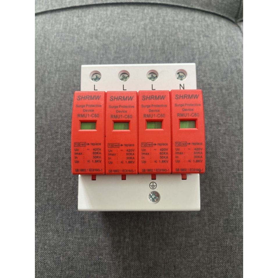 Thiết bị Chống sét lan truyền AC 3pha 4P , điện mặt trời hoà lưới