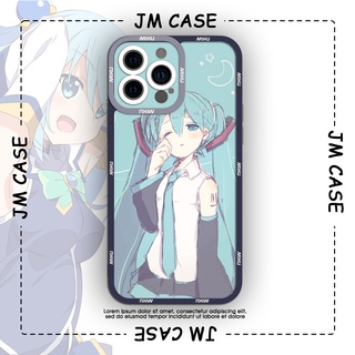 Ốp lưng iphone samsung xiaomi oppo cạnh vuông JM CASE Hatsune Miku mặt trăng cute
