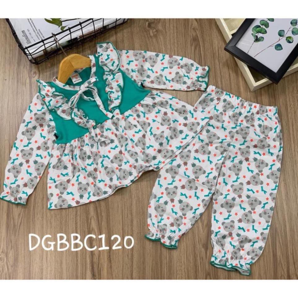 Bộ dài tay dáng babydoll thun cotton xuất khẩu mềm đẹp cho bé từ 11 đến 23kg - Bộ quần áo bé gái - My Store - My Store