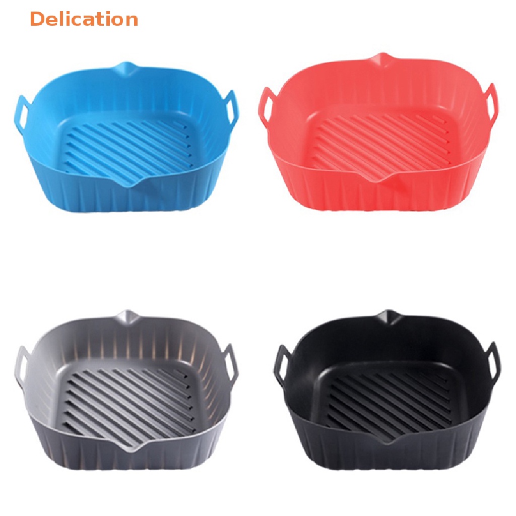 1 Nồi Chiên Không Dầu Bằng Silicone Chống Dính Kèm Khay Nướng Tiện Dụng