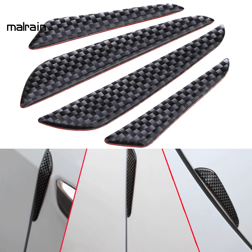 Set 4 dải dán bảo vệ viền cửa xe hơi chống trầy tiện dụng