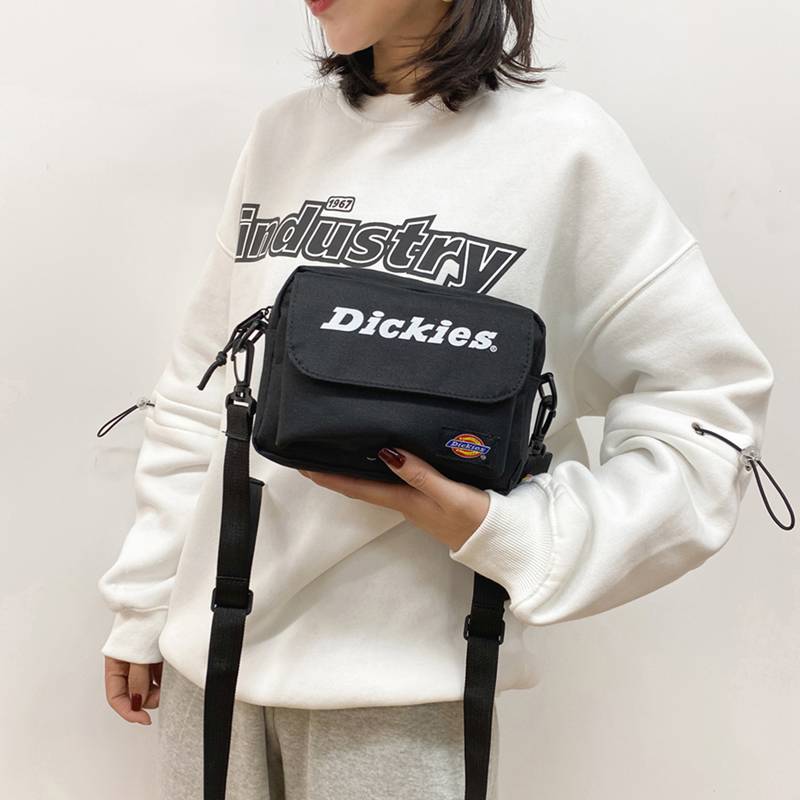 Túi Chéo Dickies Hàn Quốc Unisex Canvas Thời Trang Quảng Trường Nhỏ Thể Thao Vai Túi