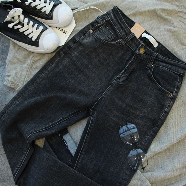(Order) có bigsize Quần jeans gấp gấu basic