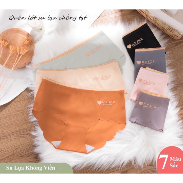 Quần Lót Nữ Đúc Su thun lạnh không đường may cao cấp mềm mại kháng khuẩn nâng mông - QL Silk