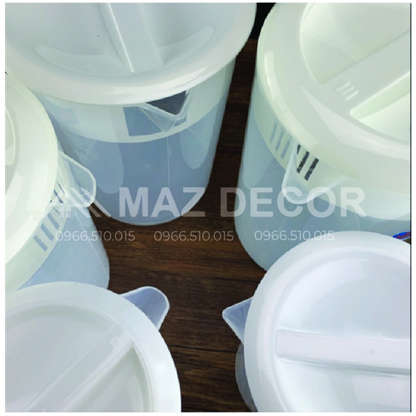 LOẠI 1 Ca Ly đong nhựa NẮP TRẮNG pha chế định lượng 5000ml, Ca Đong 5L đong chia vạch rõ ràng đẹp dày dặn