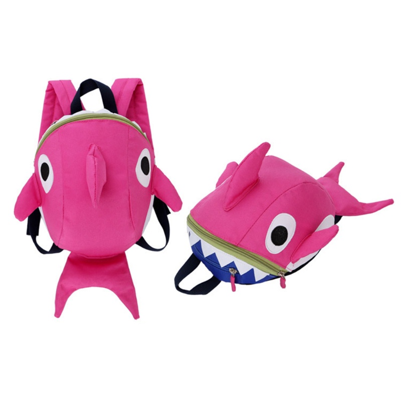 Ba Lô Đi Học Hình Cá Mập Dễ Thương Cho Bé