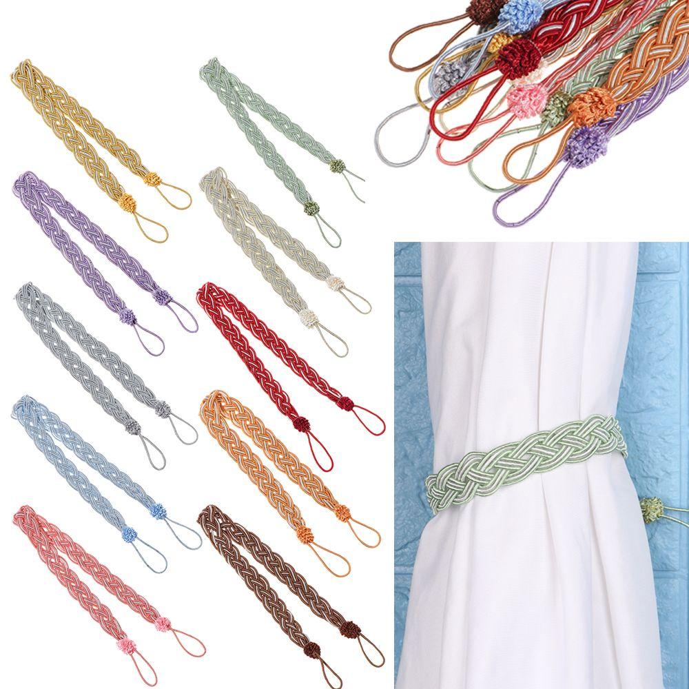 SUYO Dây Cột Rèm Cửa Bằng Vải Satin Đơn Giản Hiện Đại