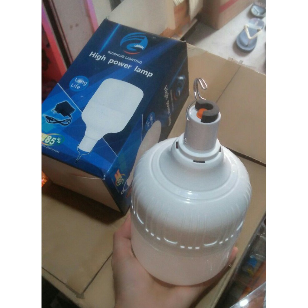 Bóng đèn tích điện 50w, bóng đèn led sạc tích điện thông minh BẢO HÀNH 6 THÁNG