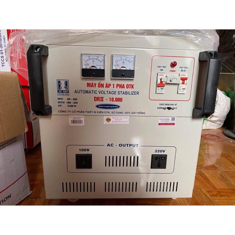 [XẢ HÀNG] Ổn áp thế hệ mới OTK 10kva