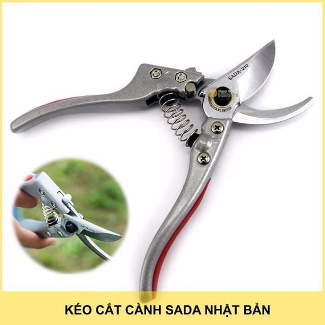 KÉO CẮT TỈA CÀNH CÂY NHẬT BẢN SADA 210 LƯỠI SẮC VĨNH VIỄN