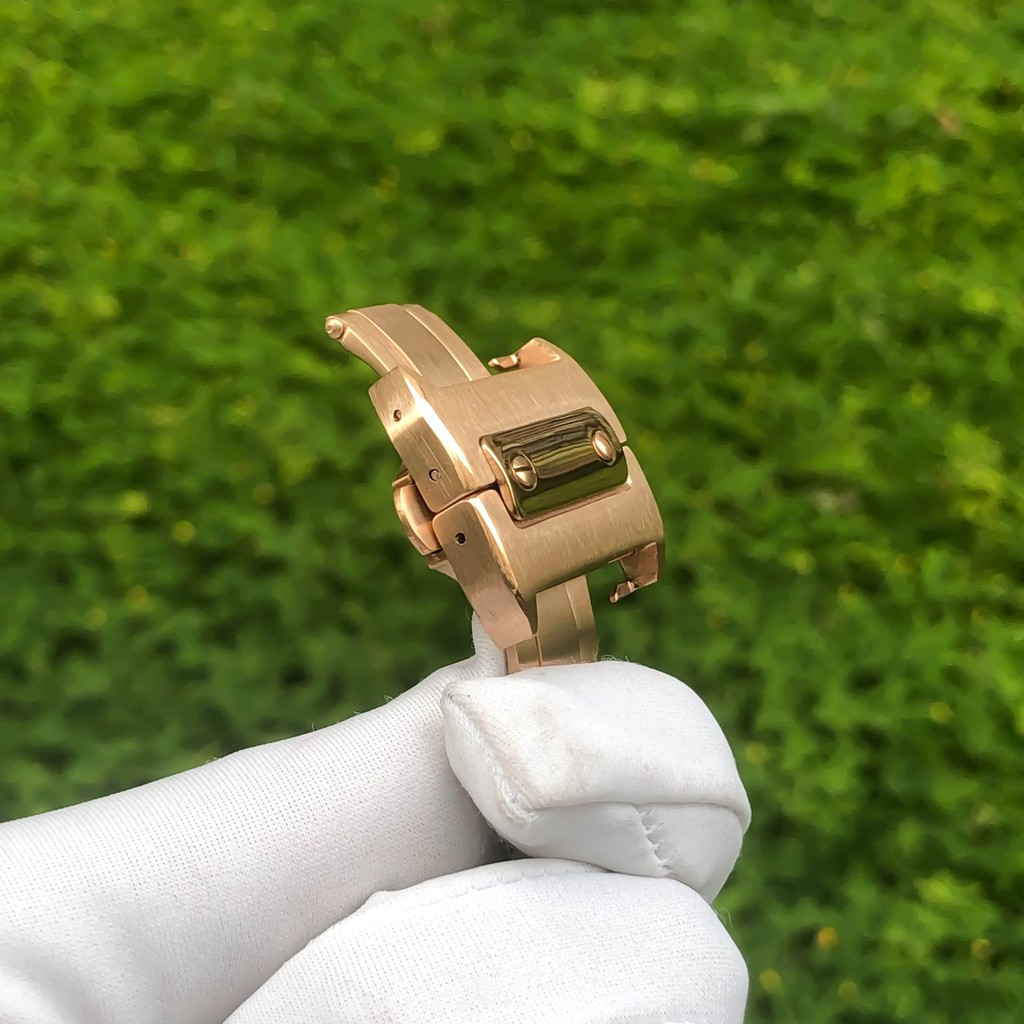 Đồng Hồ Nam CTR Viền Đá, Mặt Vuông 41x41mm, Máy Cơ Automatic Nhật, Chống Nước 5ATM