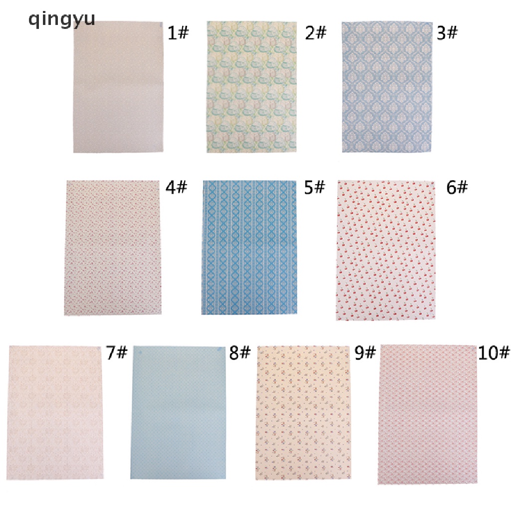 Giấy Dán Tường Mini Trang Trí Nhà Búp Bê Tỉ Lệ 1: 12