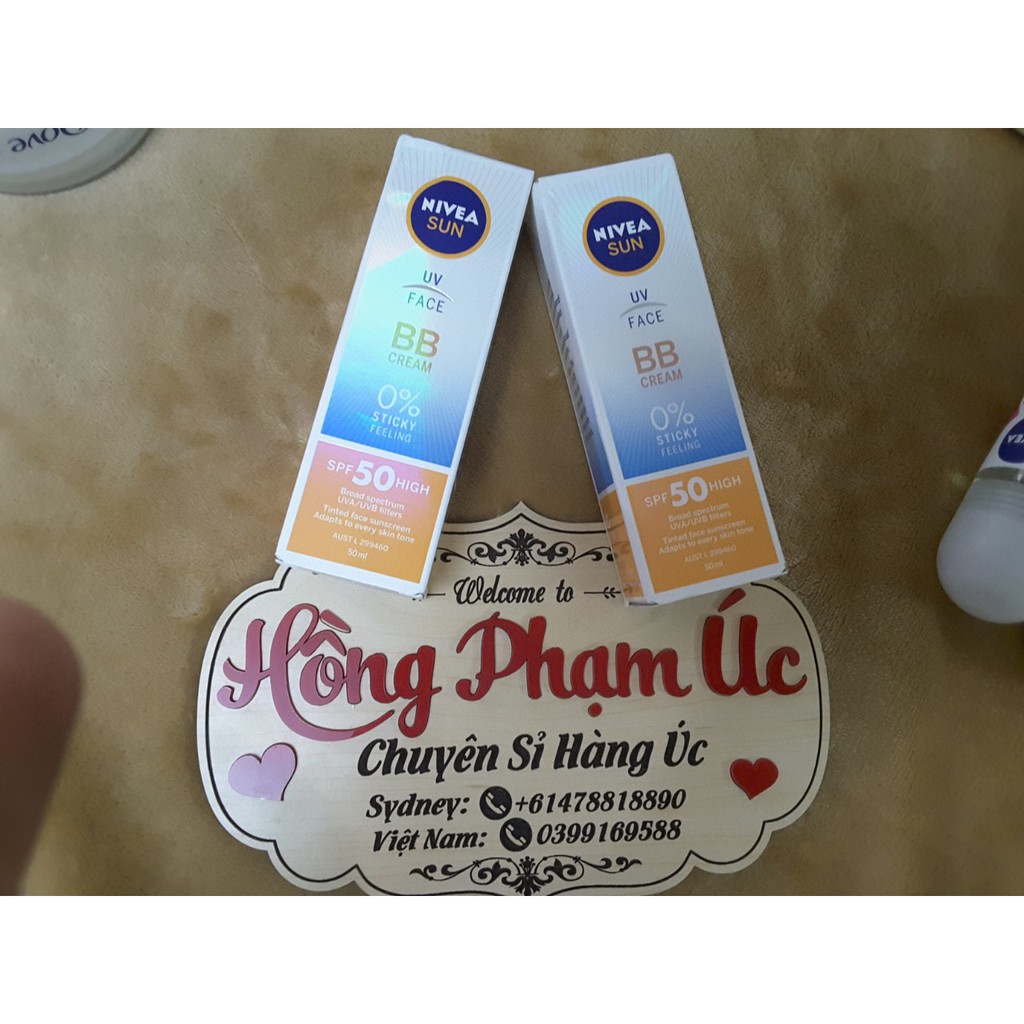 Kem chống nắng Nivea Sun SPF 50+ UV Face BB Cream 50ml