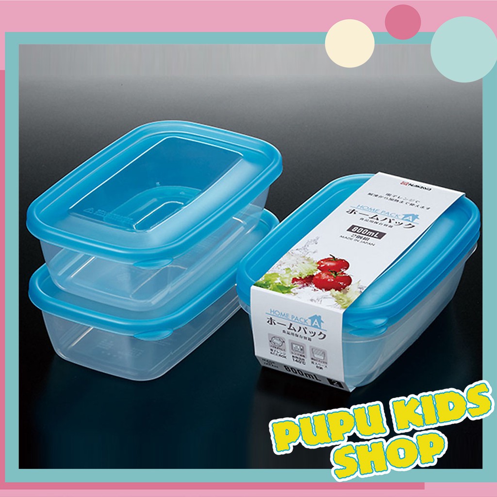 {HÀNG NHẬT} Set 2 Hộp Nhựa 800ml Nakaya