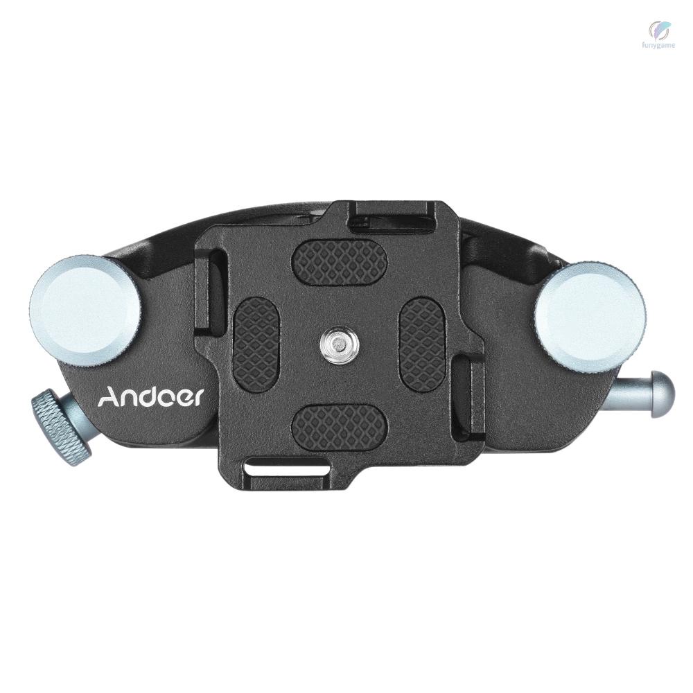 ANDOER Kẹp Khóa Thắt Lưng Tháo Lắp Nhanh Bằng Kim Loại Cho Máy Ảnh DSLR Max Sức Chứa Lớn 20kg