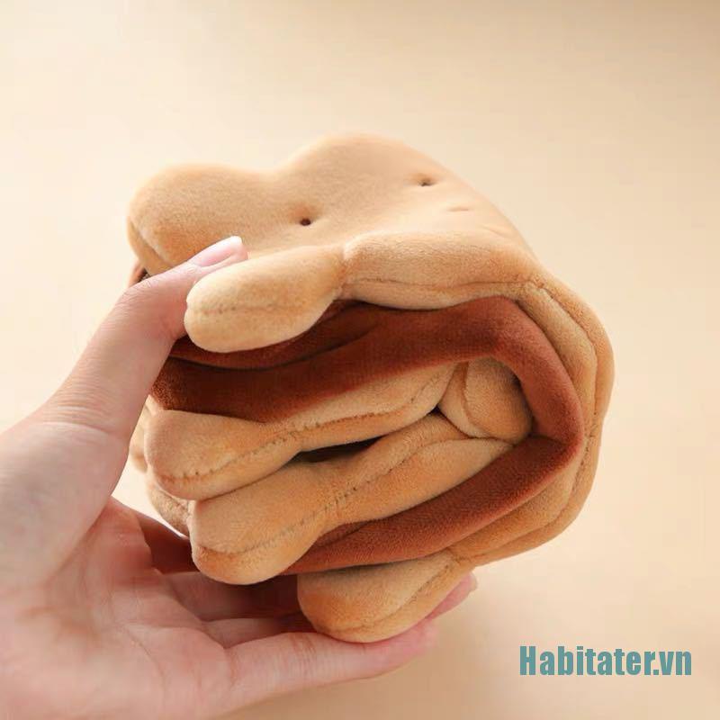 1 Hộp Đựng Bút Hình Bánh Quy Bằng Lông Nhung Kích Thước Lớn