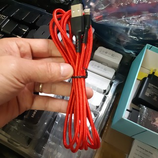 Cáp Dù Lightning GH01 Dài 2m Cho Iphone, Ipad, Hàng Nhập Khẩu