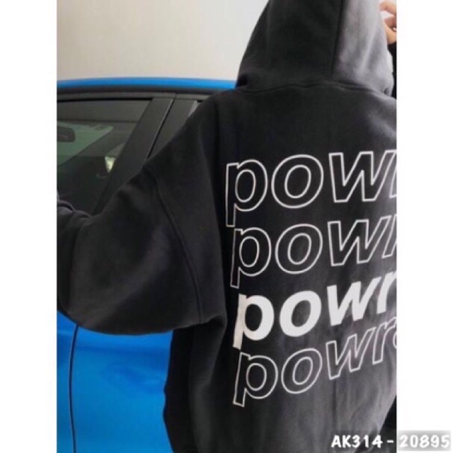 Áo Khoác Nỉ "POWR" Nỉ Hàng QC Dày Dặn Jackets Nữ Nỉ Ngoại Form Rộng Unisex Nam Nữ in POWR - AK3314 | BigBuy360 - bigbuy360.vn