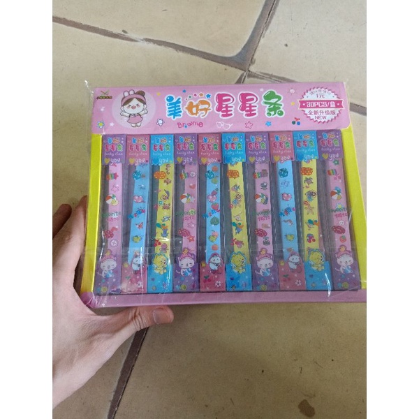 40 gói gấp giấy ngôi sao 1 hộp