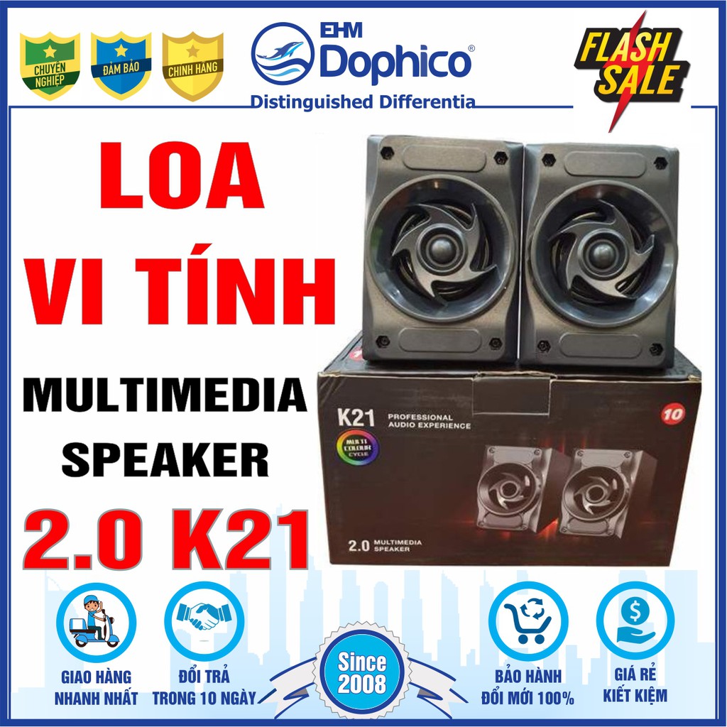 Loa Vi Tính K21 - Multimedia Speaker 2.0 – Hàng nhập khẩu – Bảo hành 3 tháng