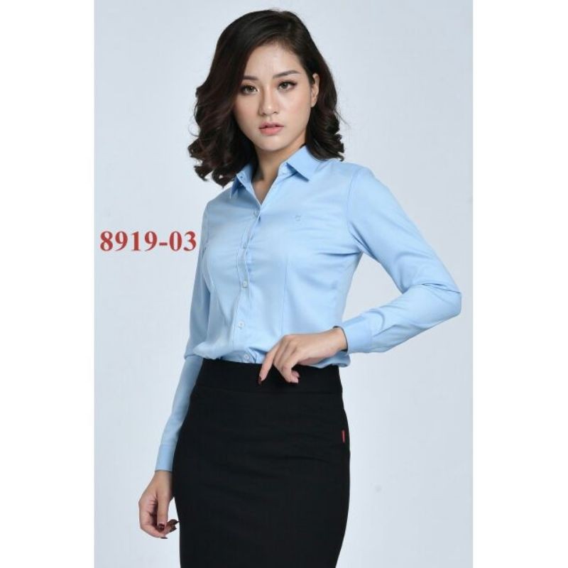 Áo thái hoà xanh sợi tre cao cấp 2869-11