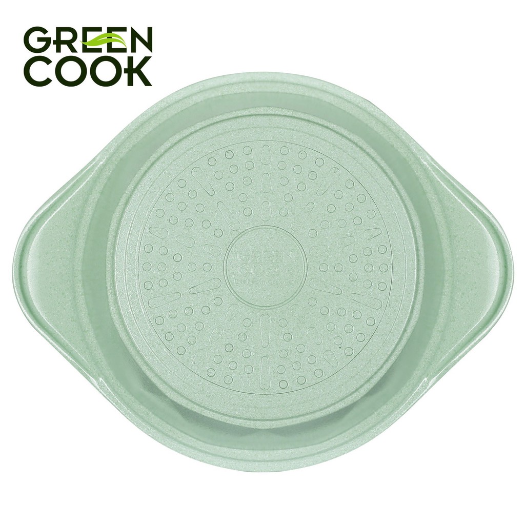 Nồi đúc đáy từ men đá xanh ngọc Green Cook