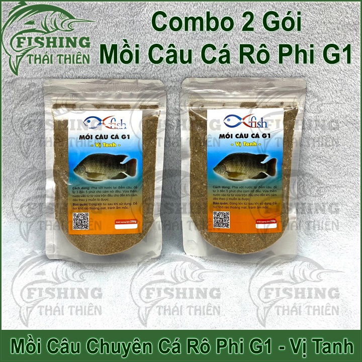 Mồi Câu Cá Rô Phi G1 Vị Tanh Gói 250g