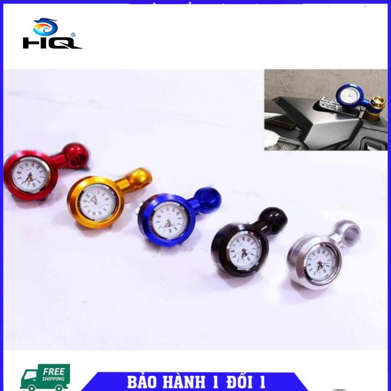 🚛 Đồng hồ thời gian gắn xe máy,mô tô (đen) 206665-1 🚛