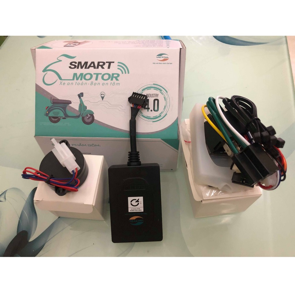 Thiết bị định vị chống chộm xe máy smart motor viettel + Miễn phí gói cước 1 năm