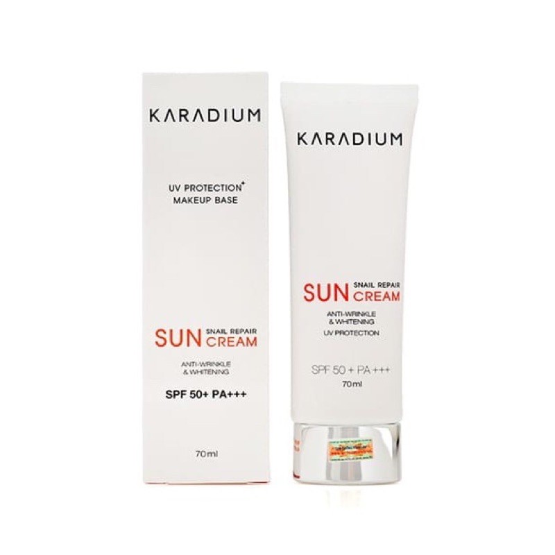 Kem chống nắng Karadium Snail Repair 70g bảo vệ làn da bạn dưới ánh sáng mặt trời