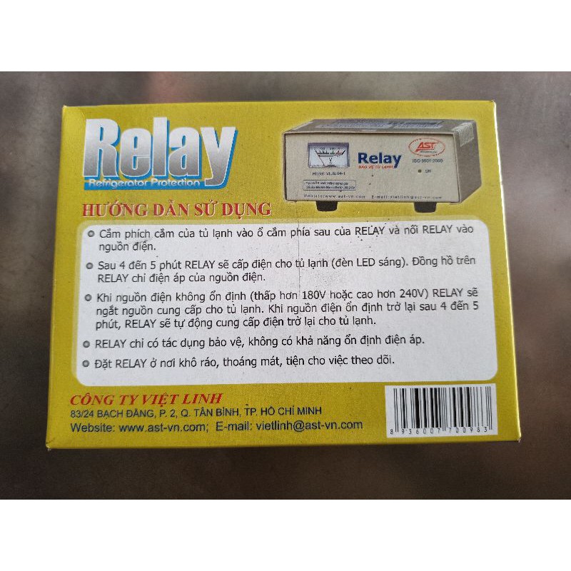 RELAY BẢO VỆ TỦ LẠNH