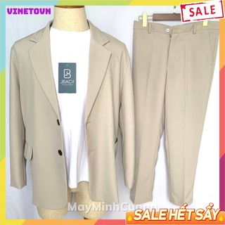 Set Blazer nam Hàn Quốc form rộng cao cấp