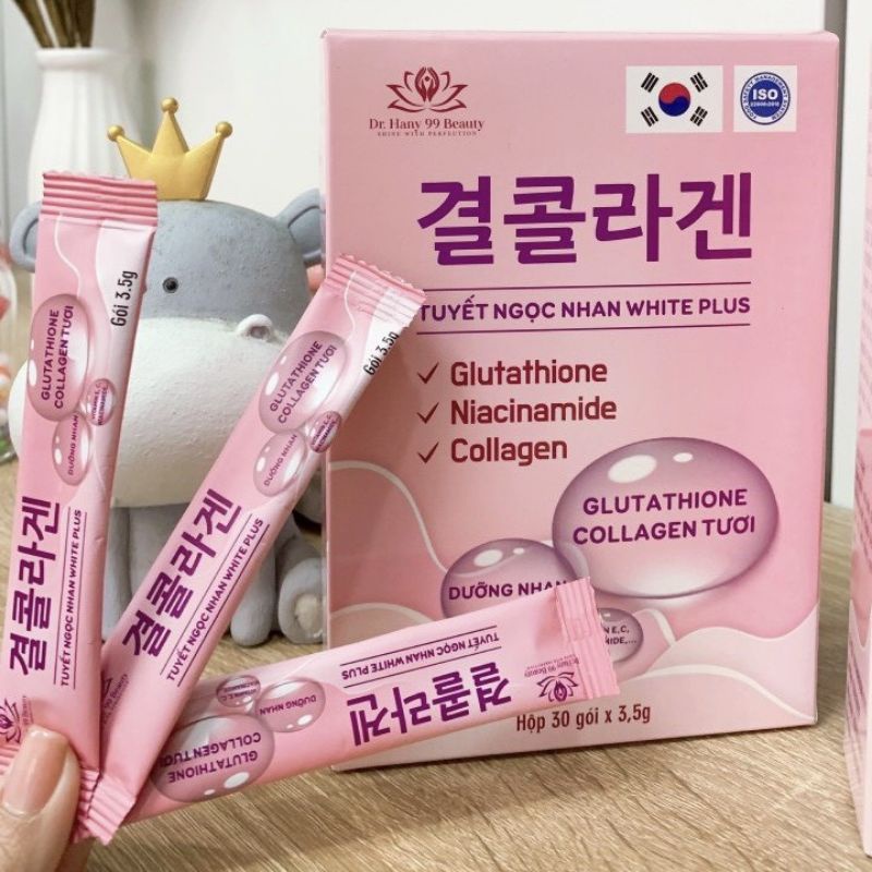 Collagen truyền trắng Tuyết Ngọc Nhan - Hộp 30gói