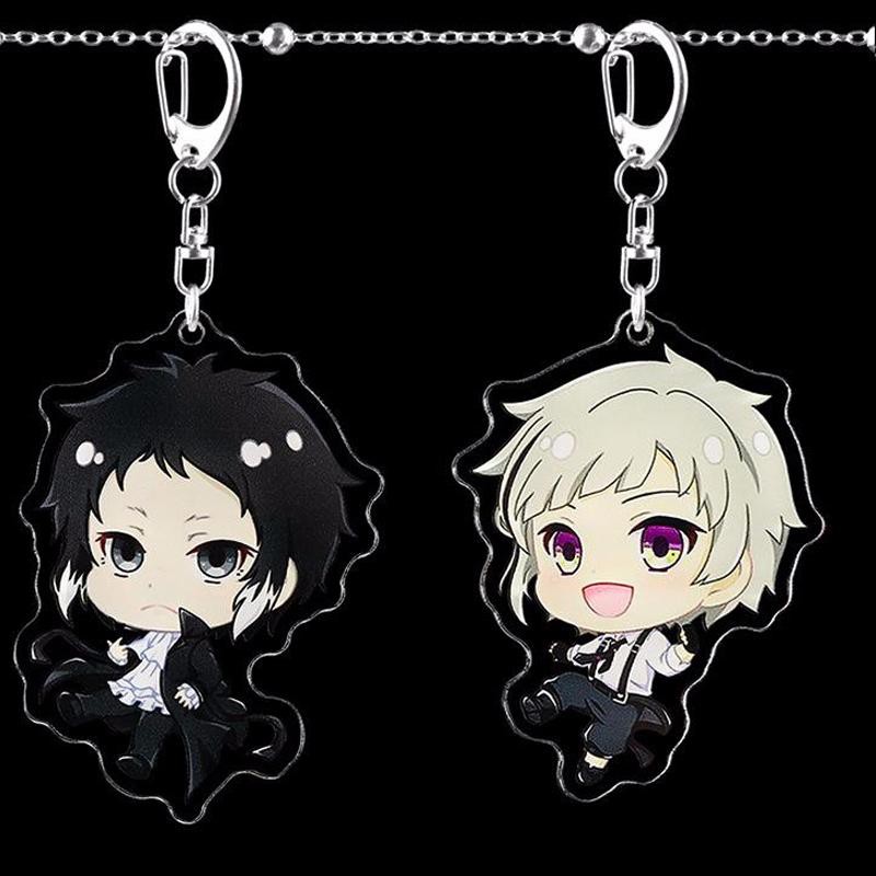 ( new ) Móc khóa Bungou Stray Dogs Văn hào lưu lạc mica trong acrylic ver mới quà tặng xinh xắn dễ thương anime chibi