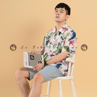 [Có Sẵn] Áo Sơ Mi Nam Đi Biển Hoa Lá - SMT10-T