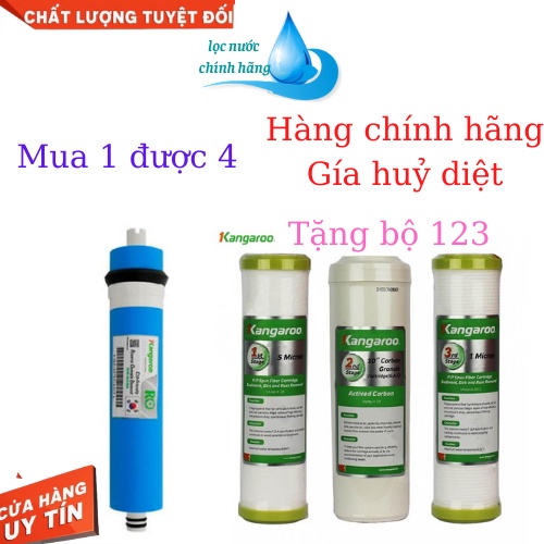 [Mã 154ELSALE2 giảm 7% đơn 300K] Màng RO Kangaroo [ chính hãng] tặng bộ lõi 123